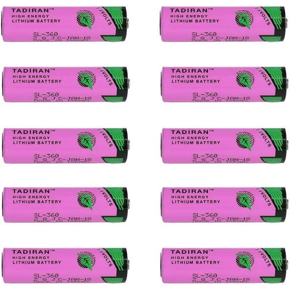 3.6V SL-360 2.4Ah PLC/TL-5903 Battery 6ES7971-0BA00 for Siemens S7-400 PL and for Tadiran ER14500 ER14505 TL-2100(Pack of 10)