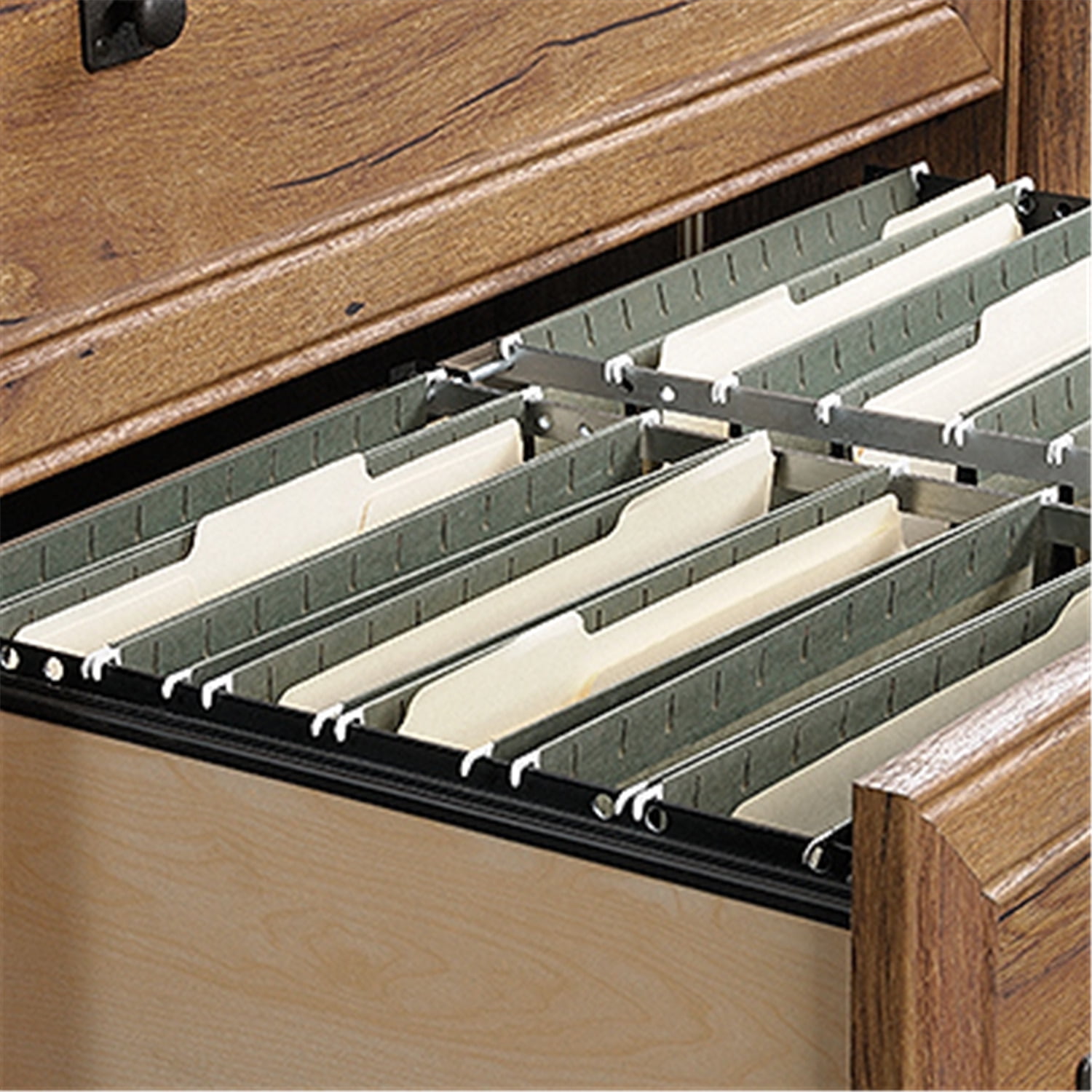 Sauder Palladia Engineered Wood 2-Drawer Lateral File Cabinet in Wind Oak