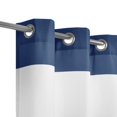 thumbnail image 3 of Urban Shop Rugby Stripe Print Room Darkening Grommeted Curtain Panel, Set of 2, 3 of 4