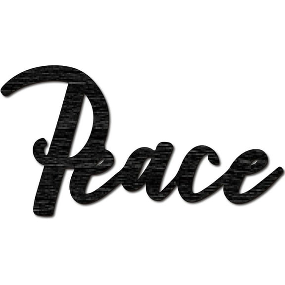 Word Cutout Sign Peace Wood Wall Decor Word Sculpture Sign Wooden Laser Unfinished Slices Crafts DIY Wall Letters Sign Ornaments Art Decor