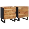 thumbnail image 2 of Mesitas de noche VidaXL 2 unidades de madera maciza de acacia 40x33x46 cm, 2 of 9