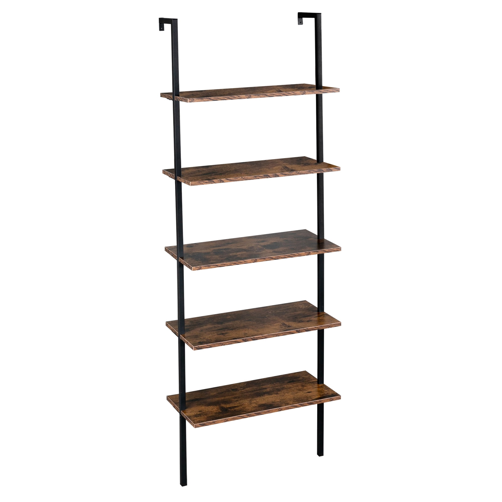 5-Layer Wall-Mounted Display Rack, 23.62 x 11.81 x 70.87 in, Black