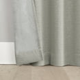 thumbnail image 5 of Sun Zero Prescott 2-pack Herringbone Magnetic Closure 100% Blackout Rod Pocket Curtain Panel Pair, 37"W x 63"L, Pearl, 5 of 8