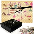 thumbnail image 3 of Ambesonne Dragonfly Jigsaw Puzzle, Vintage Boho Tree, Heirloom-Quality Fun Activity for Family Durable Cardboard, 1000 pcs, Multicolor, 3 of 6