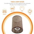 thumbnail image 4 of Rattan Lamp Shade For Table Lamp E14/E27 Base Replacement Lamp Shade Cover, 4 of 9