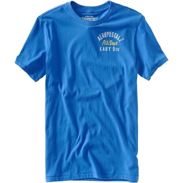Aeropostale - Camiseta gráfica para hombre Flyers Vs Tigers, azul, grande