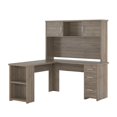 Ameriwood Home Eastway LDesk with Hutch, Rustic Oak, (Rustic Oak