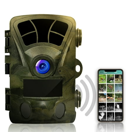 Rexing H2 20MP 4K Wi-Fi Trail Surveillance Camera for Outdoor Hunting Cam W/ CMOS Motion Sensor