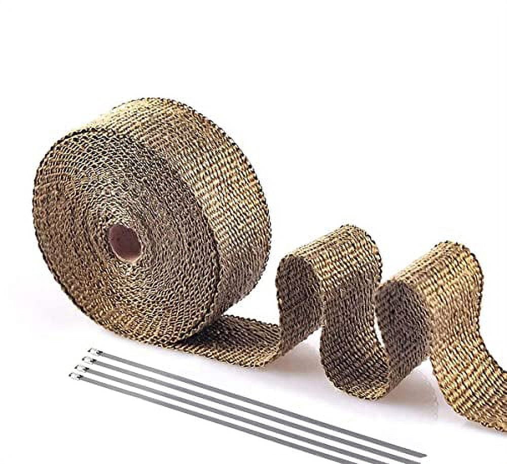 2 Roll x 2 50FT Blue Exhaust Thermal Wrap Manifold Header Isolation Heat Tape e