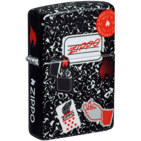Zippo 46707 Zippo Notebook Design Metal Windproof Pocket Lighter