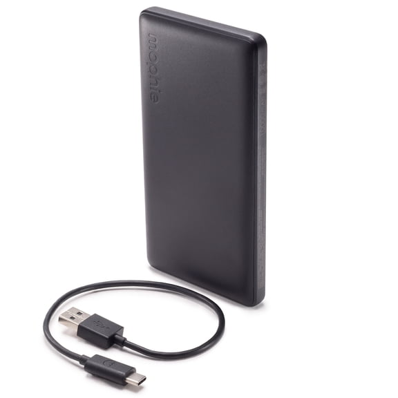 mophie 10k Power Boost Portable Charger - PowerStation with USB-A and USB-C inputs – Black - Compatible with iPhone, iPad, AirPods, Samsung Galaxy, Note, Pixel & More - Includes Charging Cable