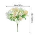Sopiago Artificial Rose Flowers Bouquet Flowers Mix Silk Flowers Roses with Stems for DIY ...