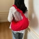 thumbnail image 5 of Bolso Hombro Acolchado para Mujeres Color Sólido Compras Ruched Crossbody () Rojo, 5 of 9