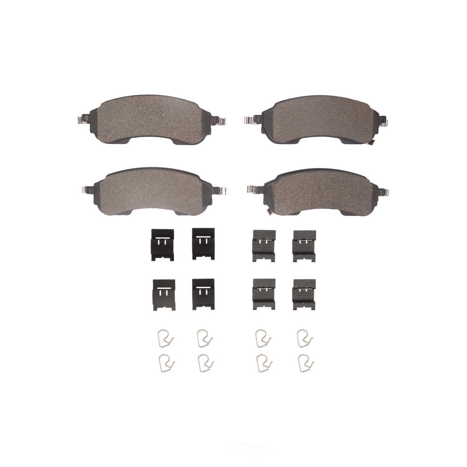 Dynamic Friction Company 1551-2414-01 DFC 5000 Advanced Brake Pads - Ceramic and Hardware Kit - OE