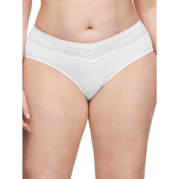 Warners® Blissful Benefits Dig-Free Comfort Waist with Lace Cotton Hipster 3-Pack