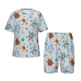 thumbnail image 1 of Fotbe Sea Turtle Pijama Estampada de 2 Piezas para Niños – Ropa de Dormir de Manga Corta Cómoda para Niños y Niñas, Camiseta y Shorts de Algodón-X-Large, 1 of 6