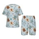 thumbnail image 1 of Fotbe Sea Turtle Pijama Estampada de 2 Piezas para Niños – Ropa de Dormir de Manga Corta Cómoda para Niños y Niñas, Camiseta y Shorts de Algodón-Small, 1 of 6