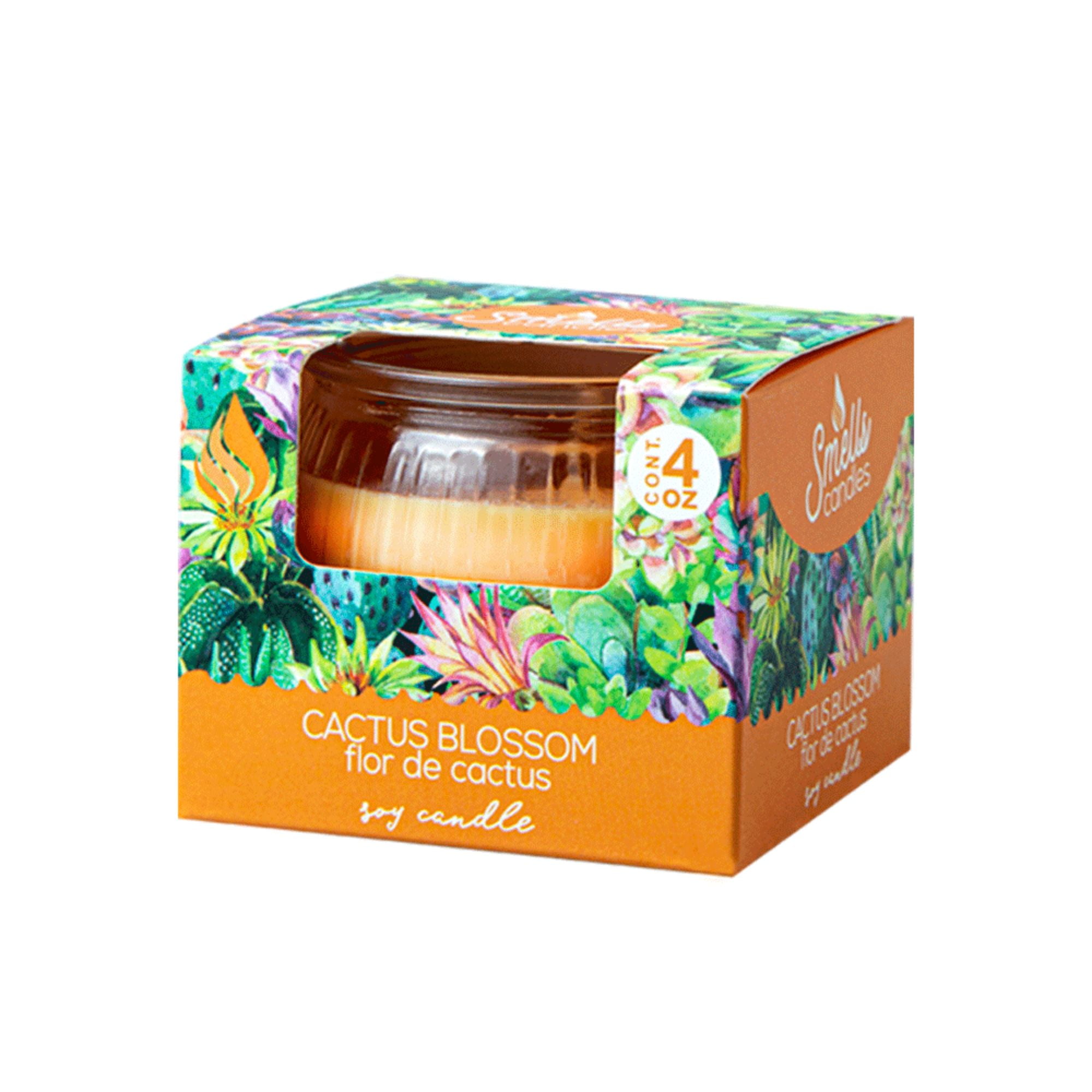 Smells Cactus Blossom Single Wick Scented Candle, 4 oz