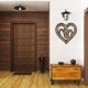 thumbnail image 4 of Naiovety Escultura de en forma de corazón, artesanía rústica, casa de campo, decoración para fiesta de boda, coleccionables para el hogar, Decoración Mano Naiovety HA028366-01B, 4 of 6