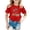 Red, variant on Boys Girls' Island Print Casual T Shirt Fashion Kids' Comfort Fit Top for Beach & Daily Wear Youth Medium Long Sleeve Shirts 8-9 Years