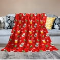thumbnail image 5 of Christmas Throw Holiday Blanket-for Couch Or Sofa Christmas Soft Cozy Winter Throw Lightweight Blanket30 x40, 5 of 5