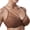 Brown, variant on Minimizer Bras for Women Full Coverage Underwire Bras Plus Size Lifting Floral Lace Bra 34H