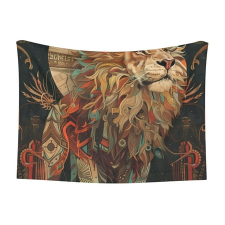 Naloa Majestic Cosmic Lion Dog Blanket 3 Sizes Cat Blanket for Indoor Cats Large Medium Small Dog Gifts-Medium
