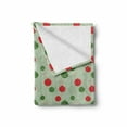 thumbnail image 2 of Christmas Soft Flannel Fleece Throw Blanket, Wavy Striped Baubles on Strings Snowy Winter Retro Design Xmas Print, Cozy Plush for Indoor and Outdoor Use, 50" x 70", Multicolor, by Ambesonne, 2 of 6