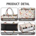 thumbnail image 4 of Large Capacity Tote Bag,Pioneer Flower Floral Print Pattern Handbag Fashion Luxury Tote Bag,15.7"x13"x 5.1" Inches,Laptop Compatible, 4 of 6