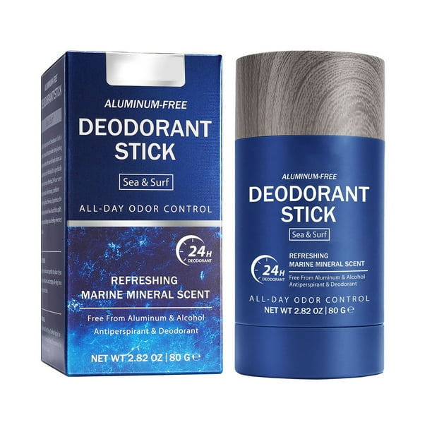 Desodorante en barra para axilas, reduce el olor de las axilas, duradero, dos aromas de océano y sándalo (compre 2 y ahorre un 10 %) Autorización