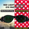 thumbnail image 2 of Gafas de Seguridad ULTREMA US90223B03 para Terapia de Luz Roja IPL y Bronceado 200-2000nm, 2 of 5