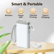 Nelko Label Maker Machine with Tape, P21 Bluetooth Label Printer, Mini Label Makers with Multiple Templates