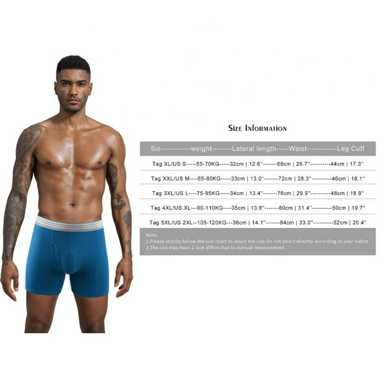 Men's Boxer Briefs KOERIM Soft Cotton Moisture-Wicking Sport