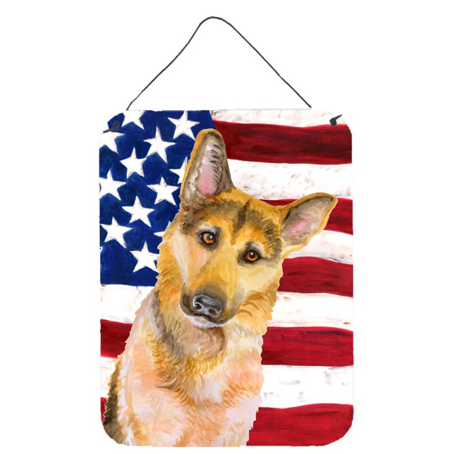 "Treasures German Shepherd #2 Patriotic Metal Print, 16"" x 12"", Multicolor" Caroline's Treasures BB9711DS1216