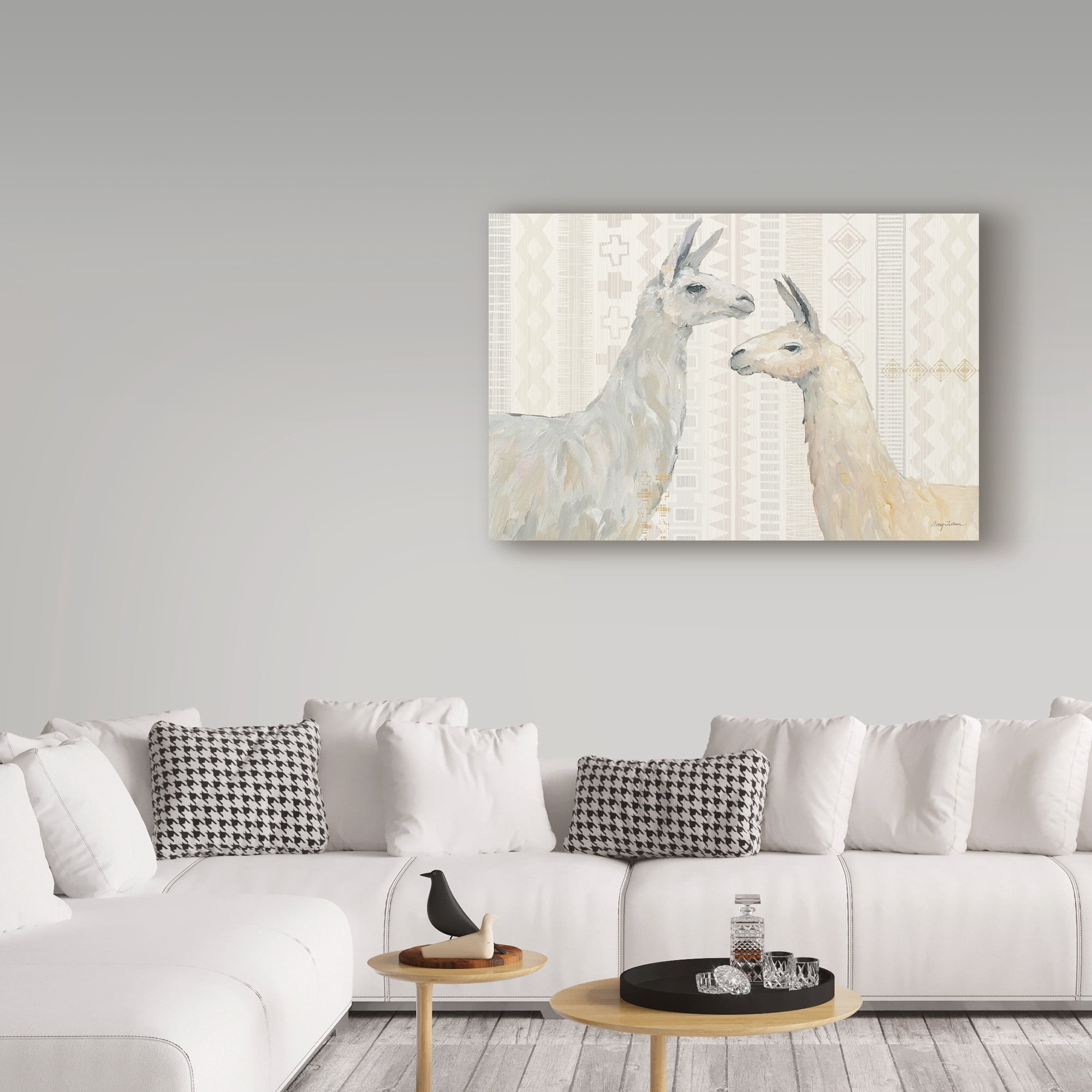 Trademark Fine Art 'Llama Land I' Canvas Art by Avery Tillmon