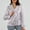 Grey, variant on Women's Spring Fitted Short Collar Zipper Jacket With Suede And Trim Western Clothes Western Jacket All Denim Wool Long Sleeve Warm Outerwear Vest Jackets Women Jacket for Dress Women Woman plus