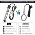 thumbnail image 3 of (black EU2000W)Electric Submersible Water Heater 3000w Swimming Pool Rapid Heating Heating Rod Intelligent Timing, 3 of 5