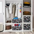 thumbnail image 6 of Foldable Fabric Storage Bin Home Cubes Clothing Organizer Bins Large Collapsible Box Basket for Home Organizer Pink and Cyan Butterflies, 6 of 7