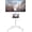 White, variant on Rolling TV Stand with Tilt, Mobile TV Cart for 32-85 Inch LED LCD OLED Flat & Curved TVs, Portable Stand with Laptop Shelf, Locking Wheels, Outdoor TV Stand Holds 132 lbs, Max VESA 600x400mm
