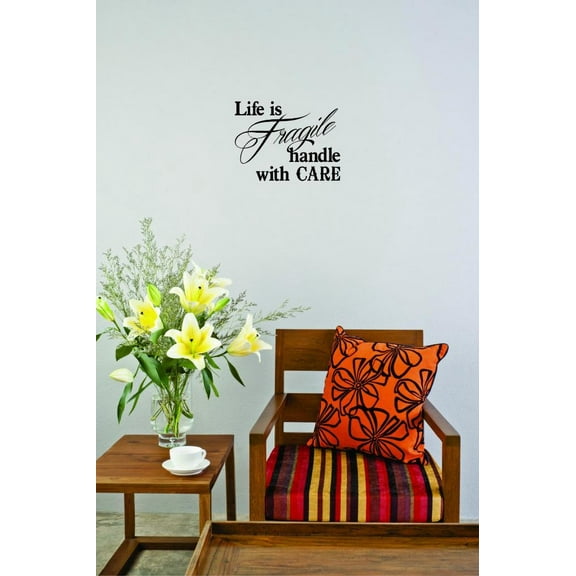 Is Fragile Handle With Christ God Religious Pray Spiritual Holy Bible Christian Worship Holiday Gift Decorating Ideas Girl Boy Bedroom Wall Decal Sticker - Size: 18 Inch x 26 Inch