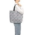 thumbnail image 2 of Lafuoo Christmas Gnome 1 Pattern Single Shoulder Convenience Bag, Large Capacity Zippered Handbag for Shopping, Unisex-One Size, 2 of 7
