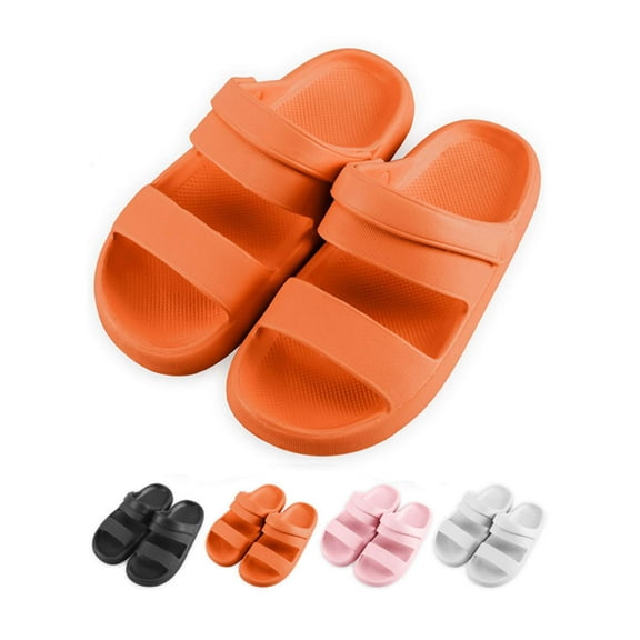 Luxtrada Clouds Pillow Slippers for Men and Women - Non-Slip Quick Drying Shower Sandals with Thick Sole - Comfortable EVA Slides