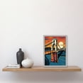thumbnail image 2 of Clifton Suspension Bridge Sunset Modern Pop Art Artwork Framed Wall Art Print A4, 2 of 4