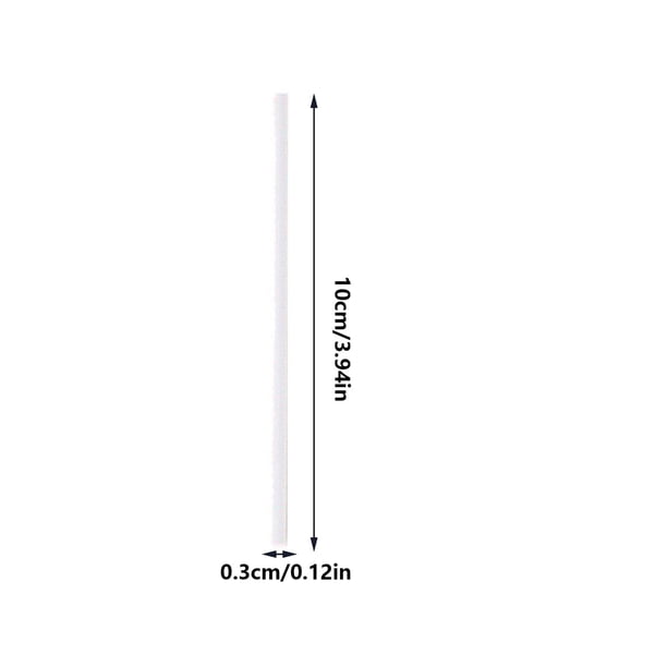 Lot de 100 bâtons de sucettes blanches de 7,6 cm pour gâteaux Lot de 100 bâtons de sucettes blanches de 7,6 cm pour gâteaux