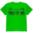 thumbnail image 1 of Halloween Crazy Cat Lady Youth T Shirt, 1 of 1