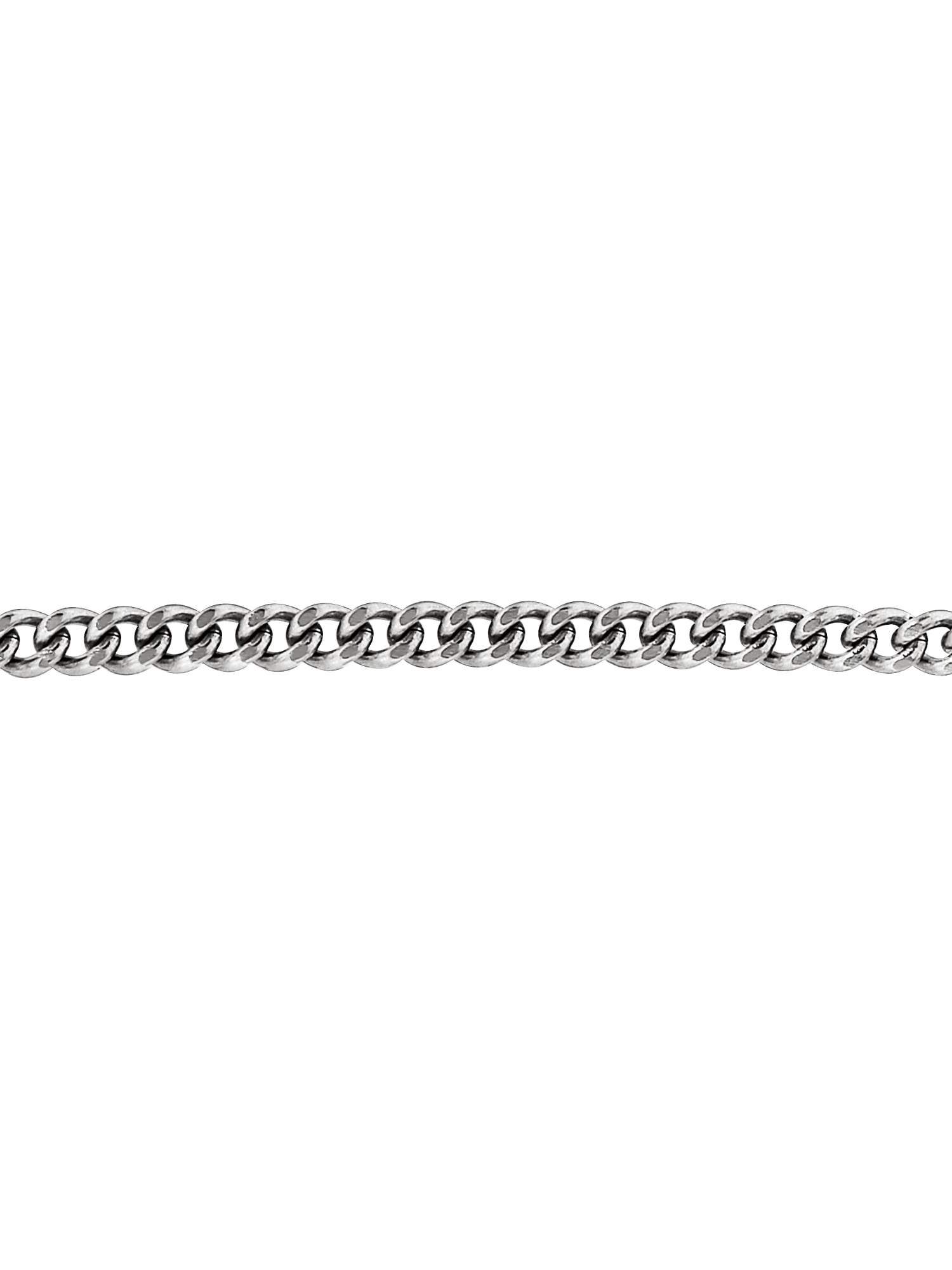 Brilliance Fine Jewelry Sterling Silver Round St.Christopher on Stainless Steel Necklace, 24"