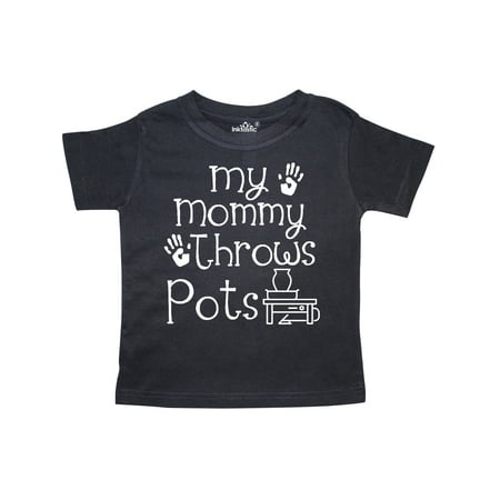 

Inktastic Pottery Mom Funny Mommy Throws Pots Gift Toddler Boy or Toddler Girl T-Shirt