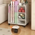 thumbnail image 3 of S SERENABLE Fitness Equipment Organizer Yoga Mat Storage Rack Practical Home Gym Storage Rack for Yoga Strap Kettlebells Resistance Bands White, 3 of 7