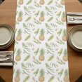 thumbnail image 5 of Table Runners 90 Inches Long Dress Scarves, Pink Yellow Floral Farmhouse Coffee/Dining/Kitchen Table Runner for Living Room, Green Summer Botanical Pastoral 13x90 Inch, 5 of 9
