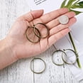 thumbnail image 2 of U8MO 10pc Alloy Open Back Bezel Hollow Metal Big Pendants Ring Frame Charms 38x34.5mm-Antique Bronze, 2 of 6